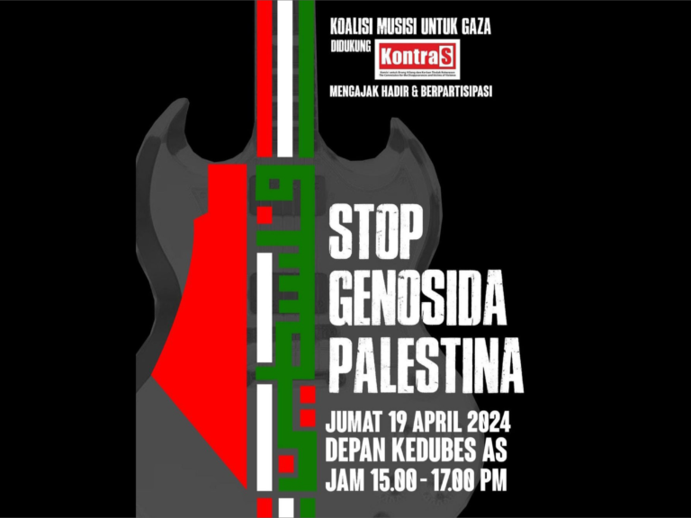 Koalisi Musisi untuk Gaza Serukan Aksi Demo 19 April: Stop Genosida Palestina