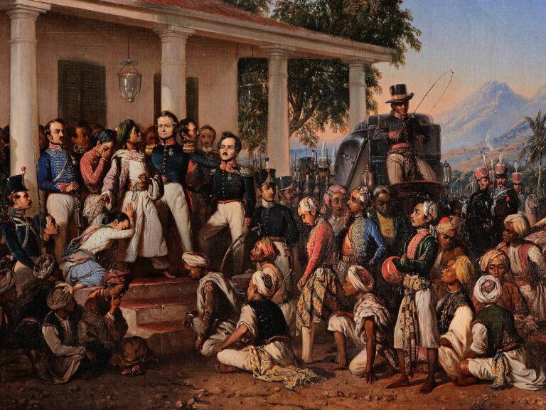 Lukisan Penangkapan Pangeran Diponegoro – Raden Saleh