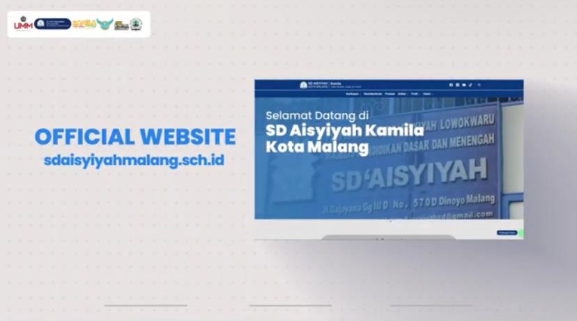 Website resmi SD Aisyiyah Kamila Kota Malang